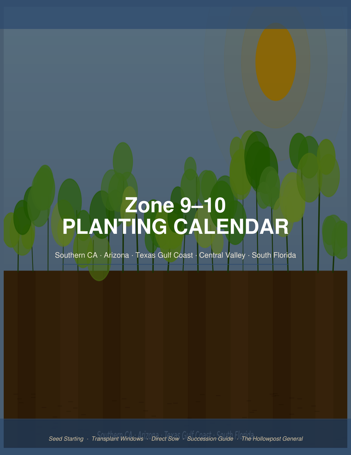 Planting Calendar — Printable PDF (Select Your Zone)