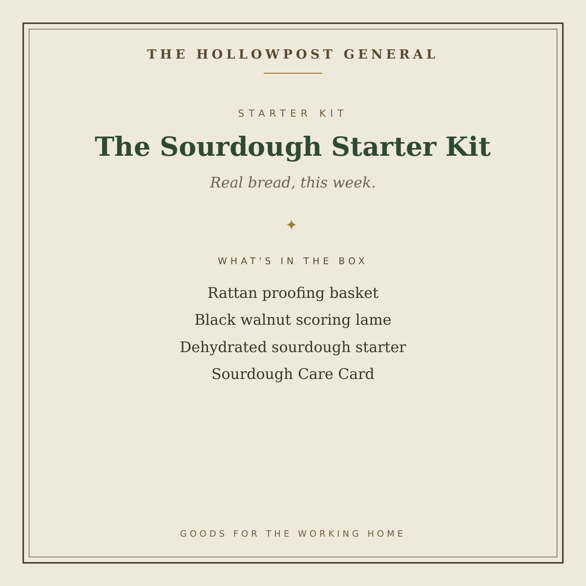 The Sourdough Starter Kit