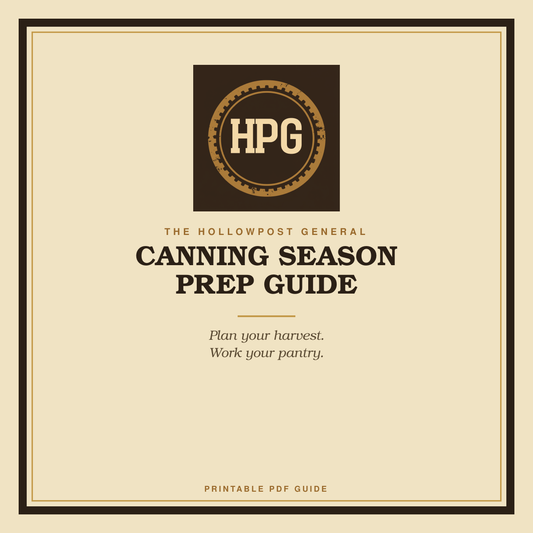 Canning Season Prep Guide — Printable PDF