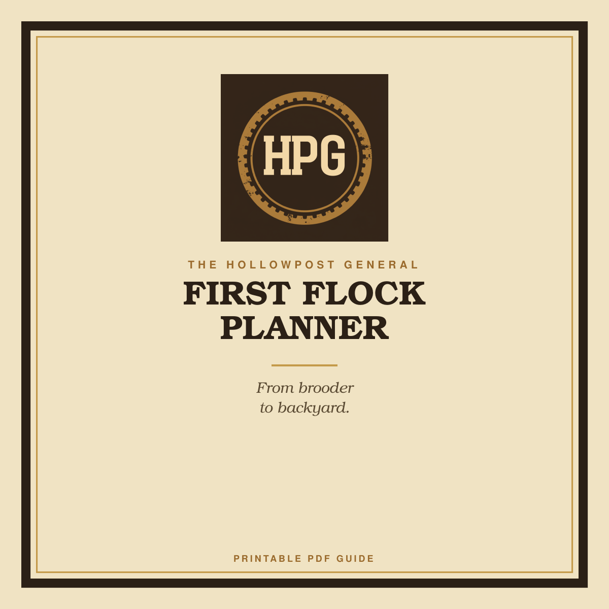 First Flock Planner cover