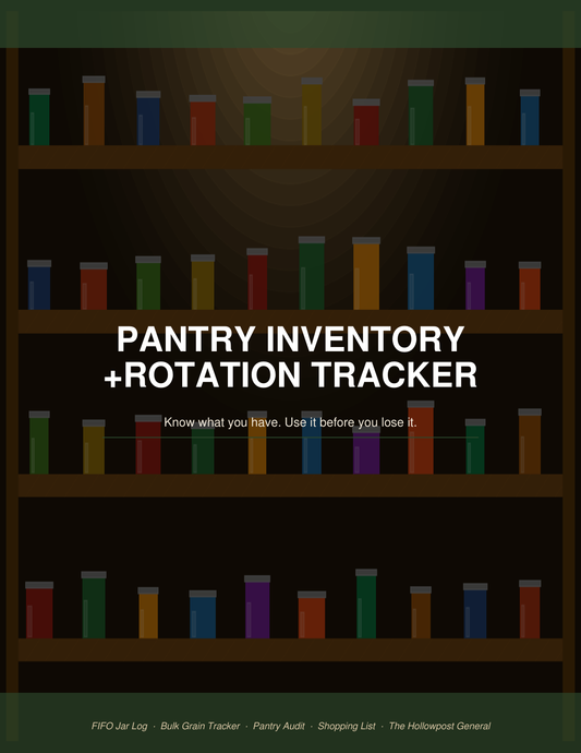 Pantry Inventory + Rotation Tracker — Printable PDF