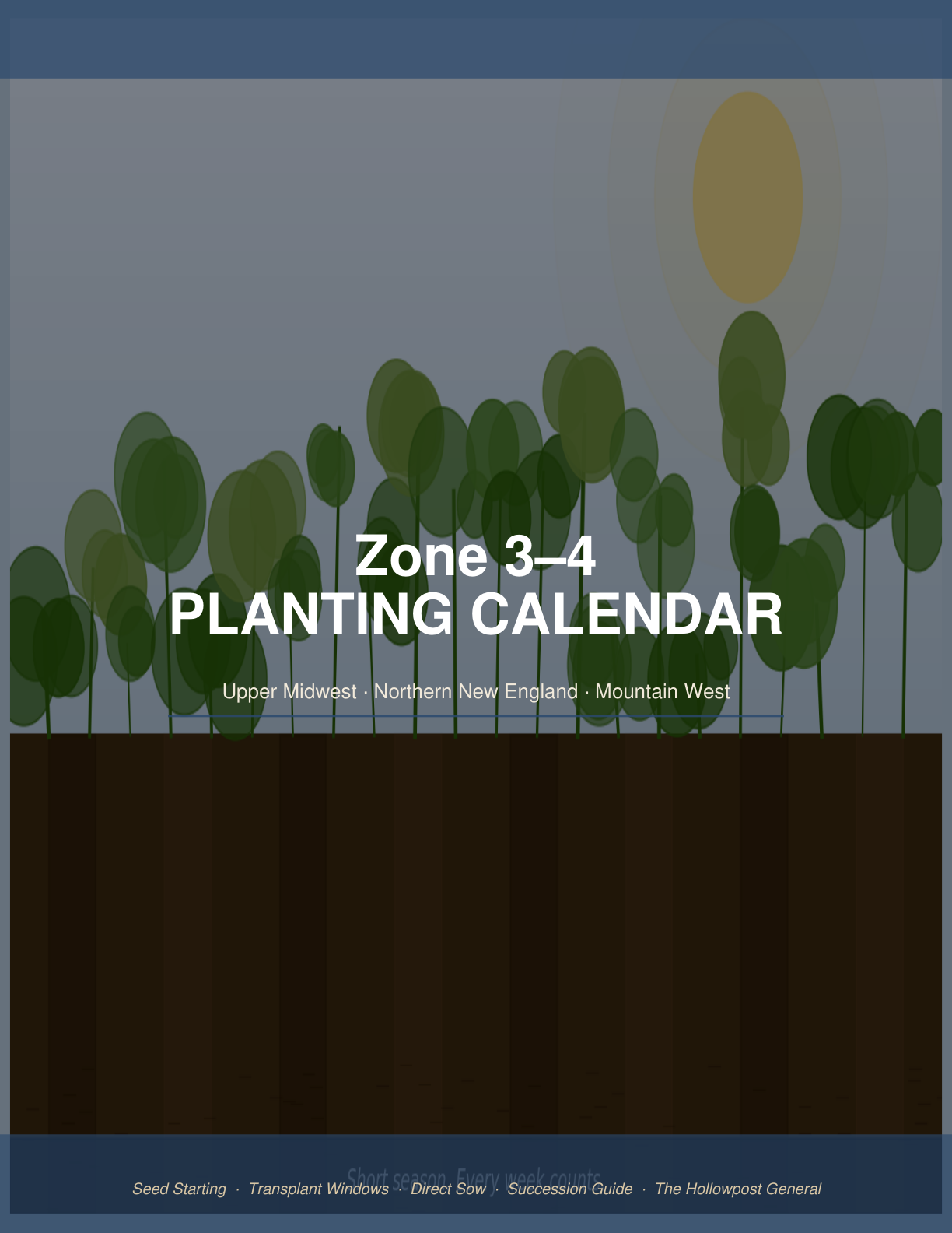 Planting Calendar — Printable PDF (Select Your Zone)