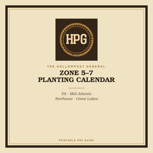 Zone 5-7 Planting Calendar cover