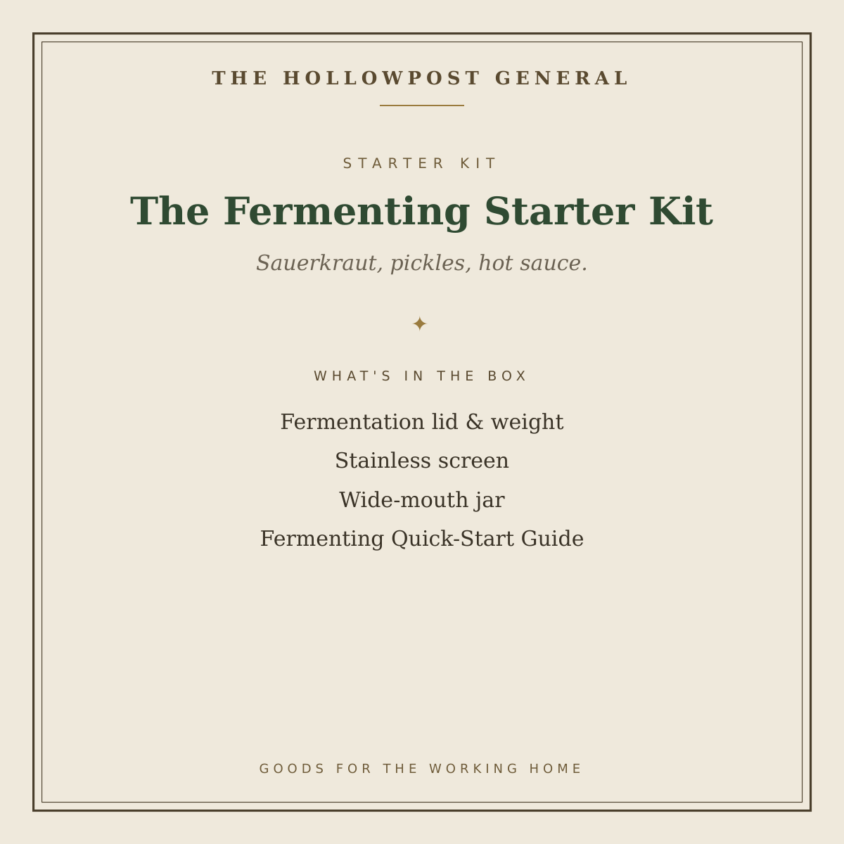 The Fermenting Starter Kit